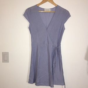 Light blue/ lavender Wrap Dress